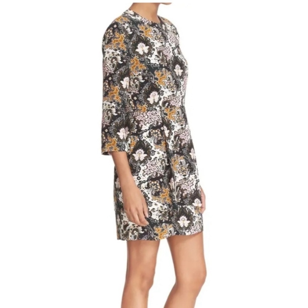 A.L.C. Black Round Neck Lined Knee Length Dress Size 2 - Picture 3 of 15
